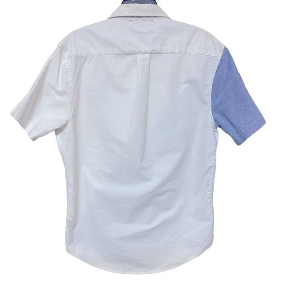 U.S. Polo Assn. Men’s Short Sleeve Colorblock Oxford Shirt - Picture 2 of 6